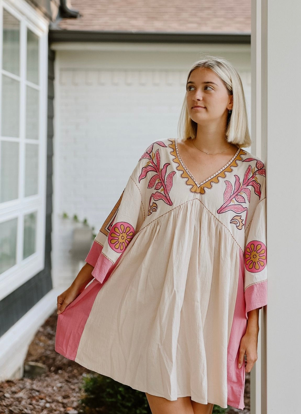 Indie Embroidered Dress