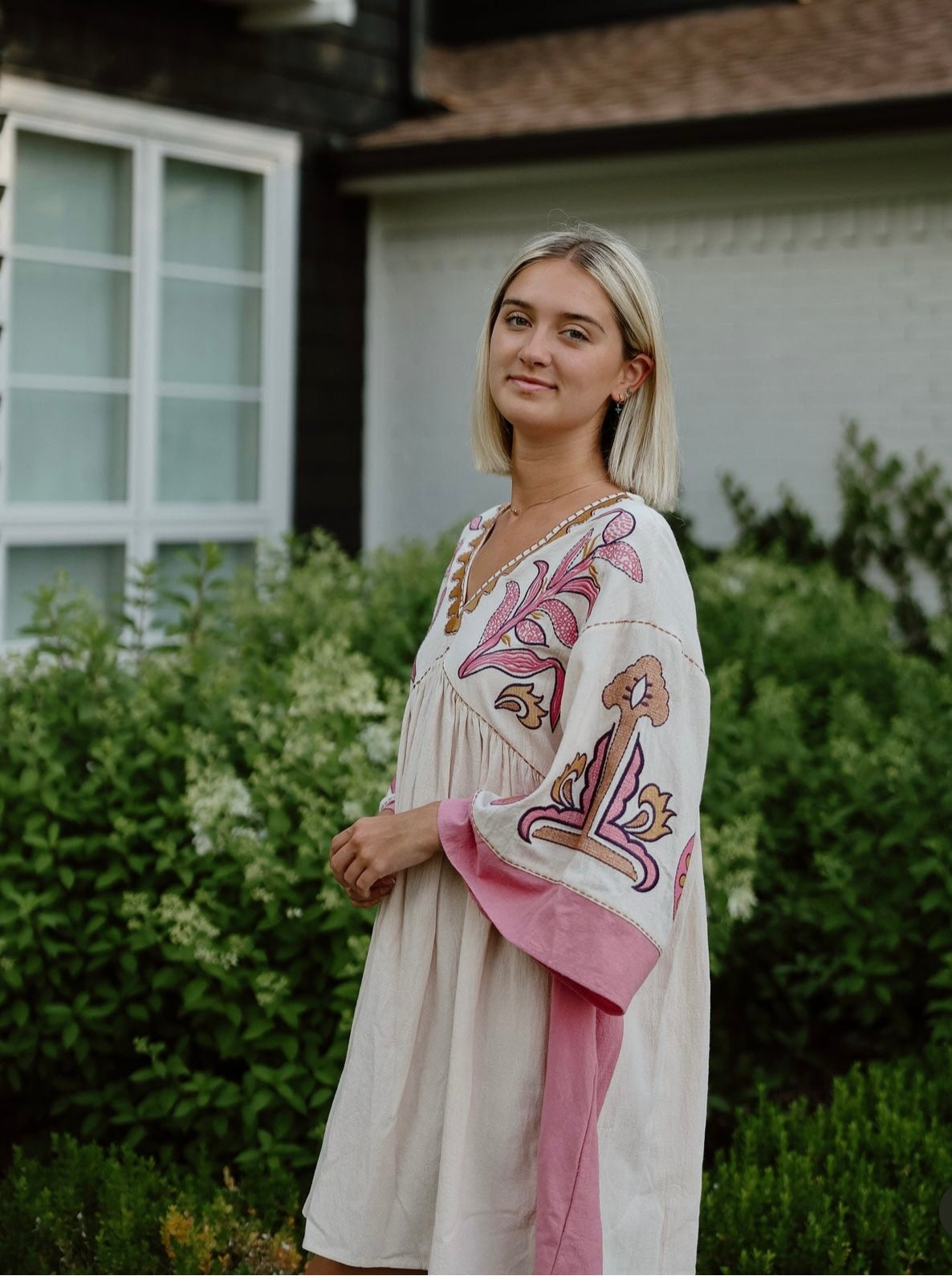 Indie Embroidered Dress